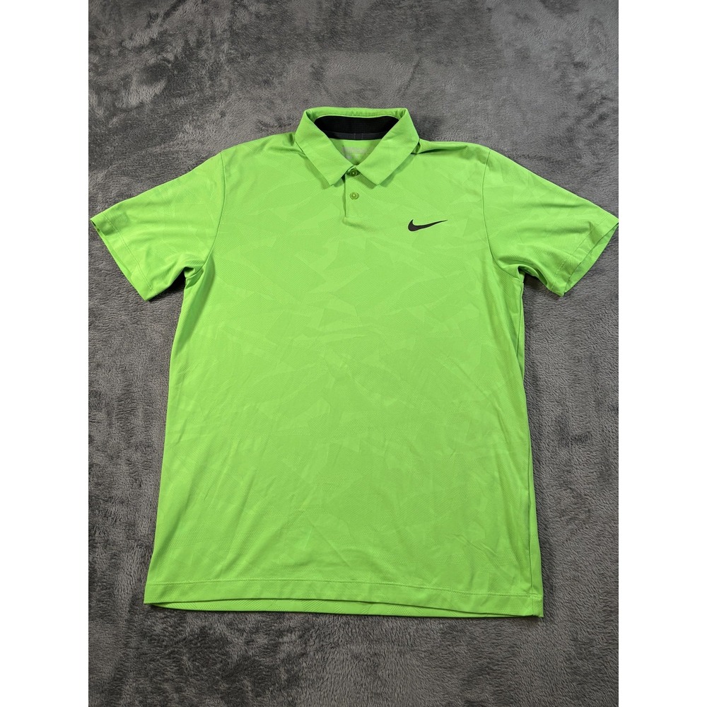 Nike Golf Polo Shirt Mens Medium Green Dri-FIT Tour Performance 685717-340